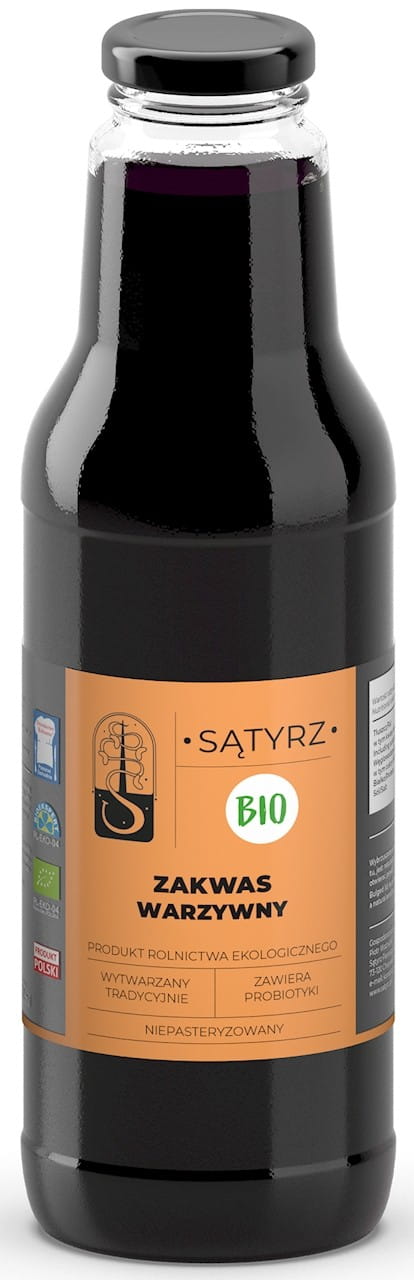 BIO Mehrgemüsesauerteig von SĄTYRZ in 700 ml Flasche mit frischem, natürlichen Gemüse-Sauerteig für gesunde Backwaren