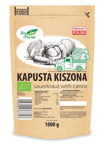 Sauerkraut mit Karotten BIO 1 kg (Doypack) - BIO PLANET