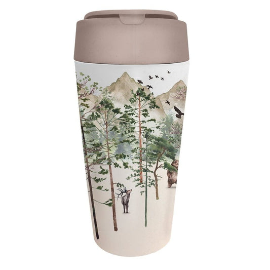 Reisebecher aus Pla Forest mit 420 ml Fassungsvermögen von CHIC-MIC, umweltfreundlicher Trinkbecher mit modernem Design