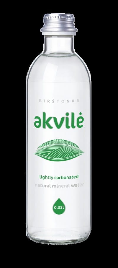 Mineralwasser mit Kohlensäure 330 ml (Glas) - AKVILE