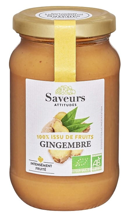 Apfelmousse mit Ingwer BIO 310 g - SAVEURS ET FRUITS