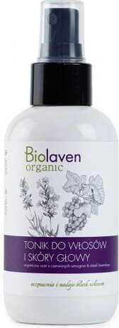 Haar- und Kopfhautwasser von SYLVECO BIOLAVEN ORGANIC, 150 ml Flasche mit naturbelassenem Inhalt, für gesundes Haar und Kopfhaut