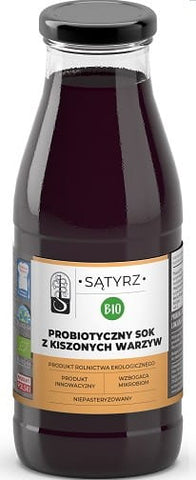 Probiotischer Saft ohne Salz aus eingelegtem Gemüse BIO 500 ml - SĄTYRZ