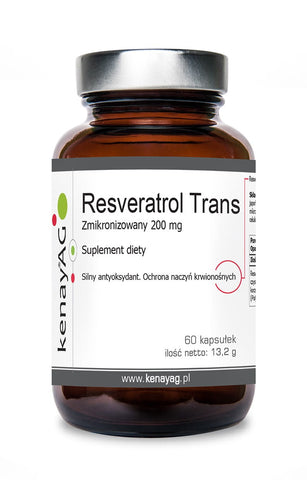 Mikronisiertes Resveratrol 200 MG 60 Kapseln KENAY