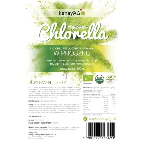 Öko-Chlorella 100 g KENAY