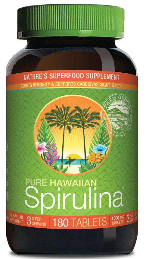 Hawaiianische Spirulina Pacifica 1000 MG 180 Tabletten CYANOTECH CO Hover Image