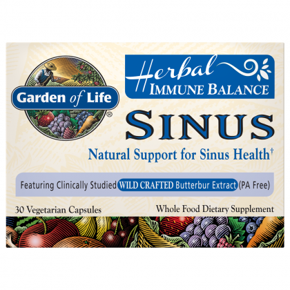 Himmlische Herbal Immunbalance Sinus Kapseln von Garden of Life, 30 Stück, natürliche Unterstützung für die Nasengesundheit