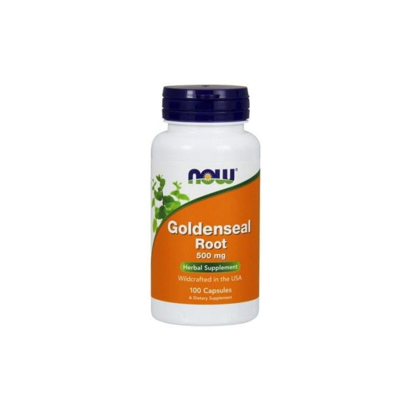 Gelbwurzelwurzel Kanadische Gelbwurzel 500 MG 100 Kapseln NOW FOODS