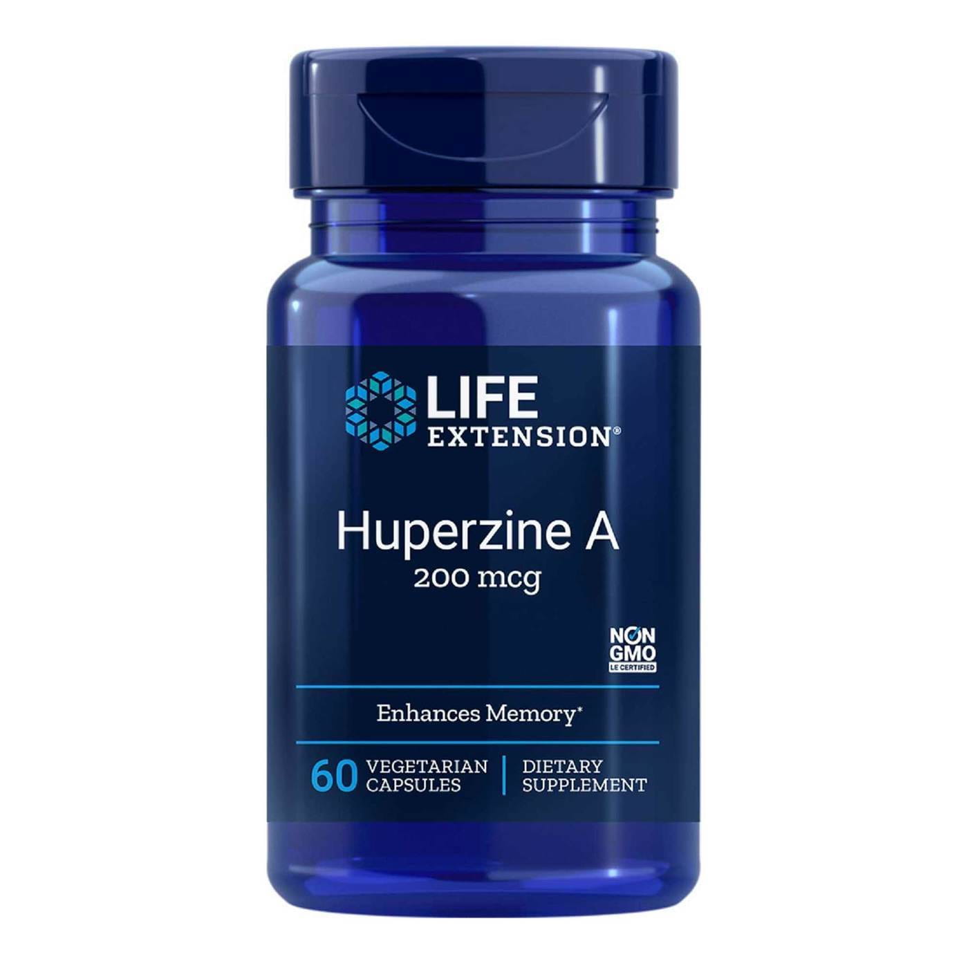 Huperzin und Hupercin a 200 mcg 60 Kapseln LEBENSVERLÄNGERUNG