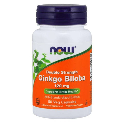 Ginkgo biloba standardisierter Extrakt 50:1 Japanischer Ginkgo 50 Kapseln NOW FOODS