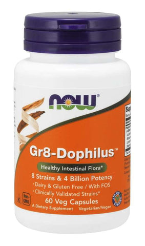 Gr8dophilus Probiotikum 60 Kapseln NOW FOODS