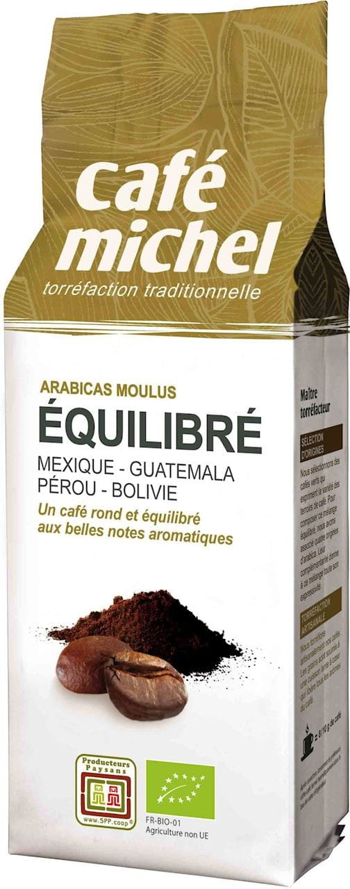 Gemahlener Kaffee Arabica Premium Equilibre Fair Trade BIO 250 g - CAFE MICHEL