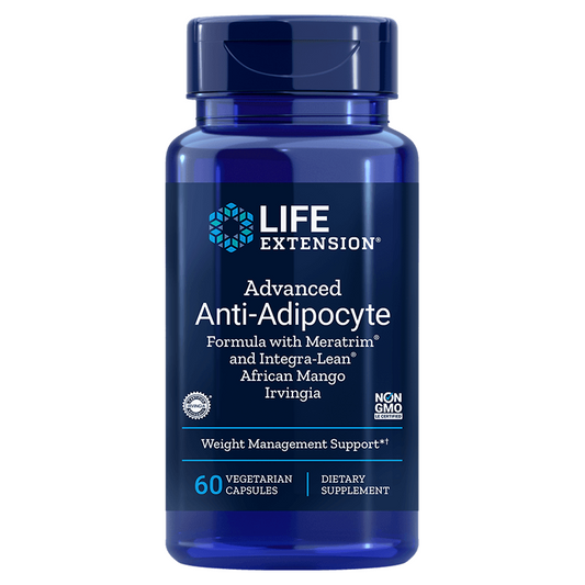 Hochwertige LIFE EXTENSION Antiadipozyten-Formel mit Meratrim und afrikanischer Mango-Irvingia, 60 Kapseln, für Gewichtsmanagement