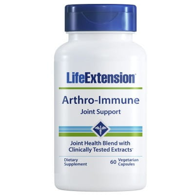LIFE EXTENSION Arthroimmune Gelenkunterstützung, 60 Kapseln, close-up der Kapseln in einer Packung für Gelenkgesundheit