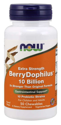 Das Probiotikum Berrydophilus 50 Tabletten NOW FOODS