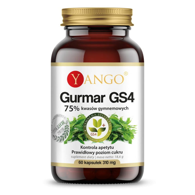 Gurmar gs4 75 % Gymneminsäure 60 Yango-Kapseln Hover Image