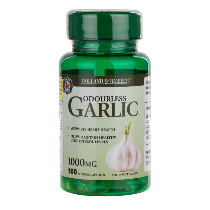 Geruchloser Knoblauch 100 Kapseln HOLLAND & BARRETT