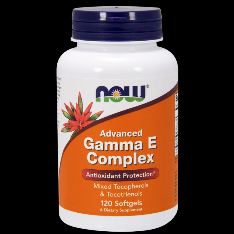 Gamma E Komplex Vitamin E gemischte Tocopherole und Tocotrienole 120 Kapseln NOW FOODS