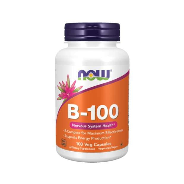 Vitamin B100 Vitamin B-Komplex 100 Kapseln NOW FOODS