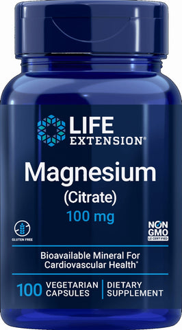 Magnesiumcitrat Magnesium 100 MG 100 Kapseln LEBENSVERLÄNGERUNG