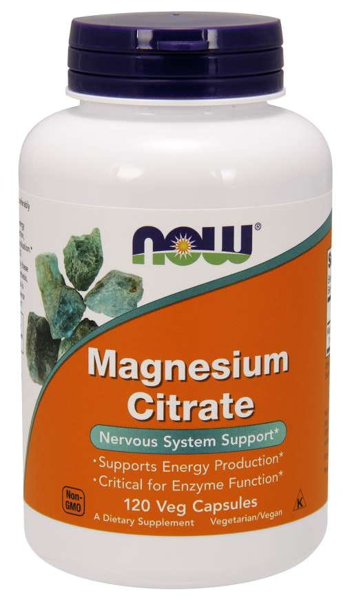 Magnesiumcitrat Magnesium 120 Kapseln NOW FOODS