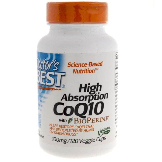 Coenzym Q10 100 MG und Piperin Bioperin vegan 120 Kapseln DOCTOR'S BEST