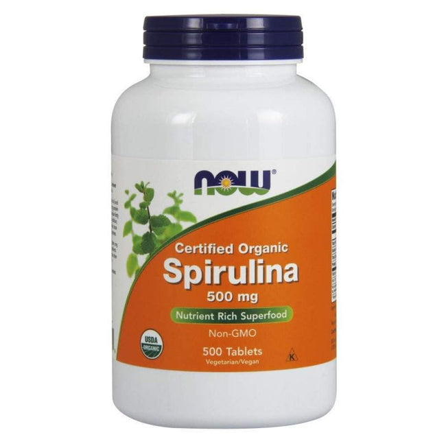 Eco Spirulina 500 MG 500 Tabletten NOW FOODS Hover Image