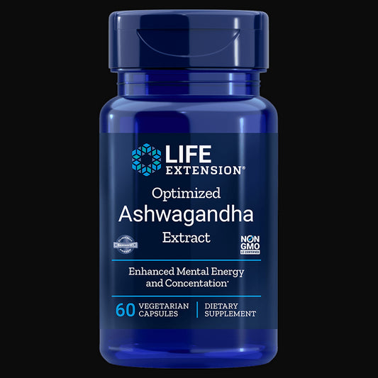 Optimierter Ashwagandha-Extrakt 60 Kapseln LEBENSVERLÄNGERUNG