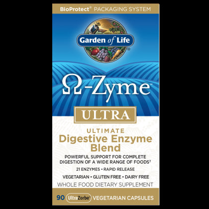 Omegazyme ultra Verdauungsenzymmischung 90 Kapseln GARDEN OF LIFE