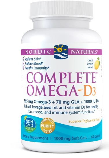 Komplettes OmegaD3 60 Kapseln NORDIC NATURALS