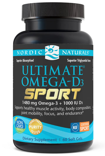 Ultimate OmegaD3 Sport 60 Kapseln NORDIC NATURALS