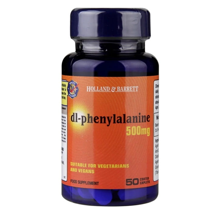 Dlphenylalanin 500 MG 50 Tabletten HOLLAND & BARRETT Hlavní obrázek produktu