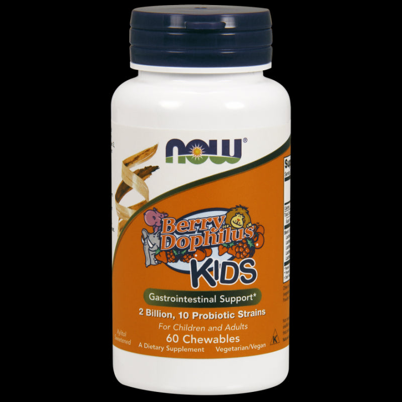 Berrydophilus Kids Probiotikum für Kinder 60 Tabletten NOW FOODS