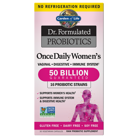 Einmal täglich Frauen Nahrungsergänzung in 30 Kapseln von GARDEN OF LIFE, natürliche Vitamin- und Mineralstoffversorgung