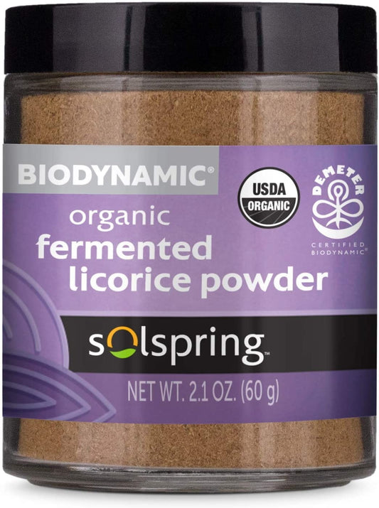 Biodynamisches Lakritzpulver von KENAY, fermentiert, 60 g, feine braune Lakritznote, für kreative kulinarische Anwendungen