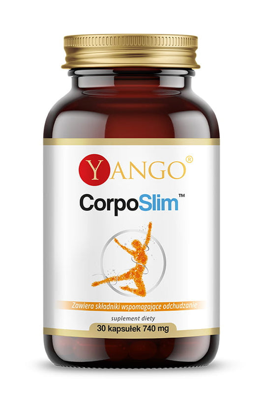 Corposlim ™ 30 Kapseln von YANGO, Nahrungsergänzungsmittel zur Unterstützung des Gewichtsmanagements, in einer weißen Packung