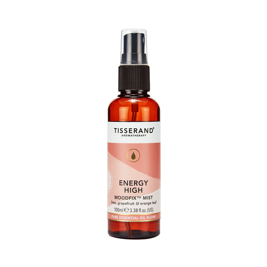 Energiereicher Moodfix Sprühnebel von TISSERAND AROMATHERAPY, 100 ml, mit ätherischen Ölen, für belebenden Duft.
