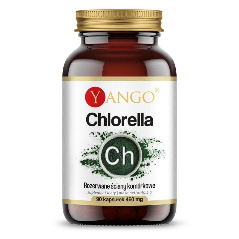 Chlorella gebrochene Zellwände 90 Kapseln YANGO