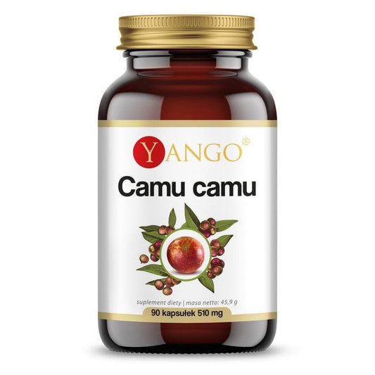 Hochwertiges Camu-Camu-Extrakt in 90 Kapseln von YANGO, 420 mg Vitamin C für das Immunsystem.