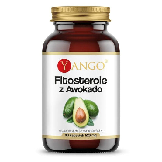 YANGO Avocado-Phytosterine Kapseln, 90 Stück, Vitamin- und pflanzliche Nahrungsergänzung in einer Verpackung