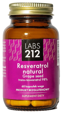 Resveratrol natürlich und Traubenkern 60 Kapseln LABS212