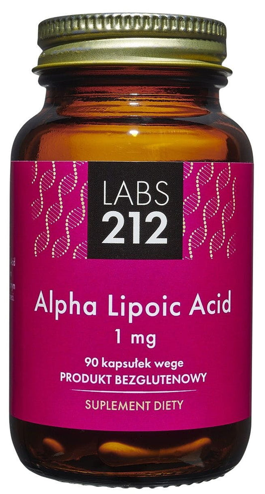 Hochwertige Alpha-Liponsäure 1 mg Kapseln von LABS212, 90 Stück, vegane Nahrungsergänzung für antioxidativen Schutz