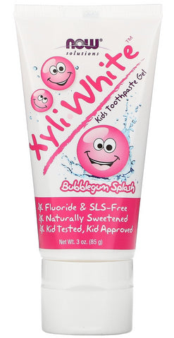 Zahnpasta für Kinder xyliwhite™ bubblegum splash Zahnpasta-Gel 85 g NOW FOODS