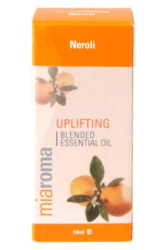 Ätherisches Bitterorangenblütenöl Metoma Neroli in 10 ml Flasche, HOLLAND & BARRETT, zeigt die ätherischen Ölflasche auf weißem Hintergrund