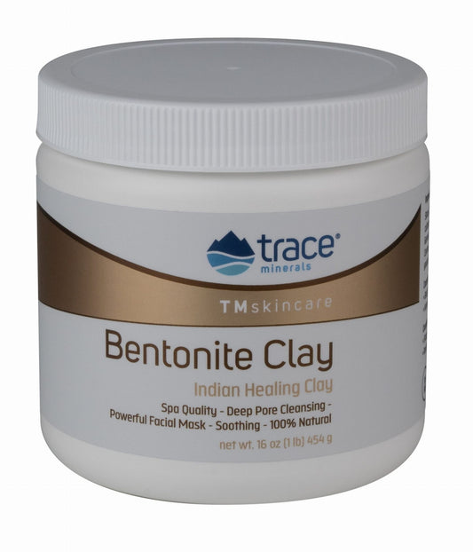Bentonit-Ton von TRACE MINERALS, 454 g, mit mineralischen Spuren, feines Pulver in natürlicher Verpackung