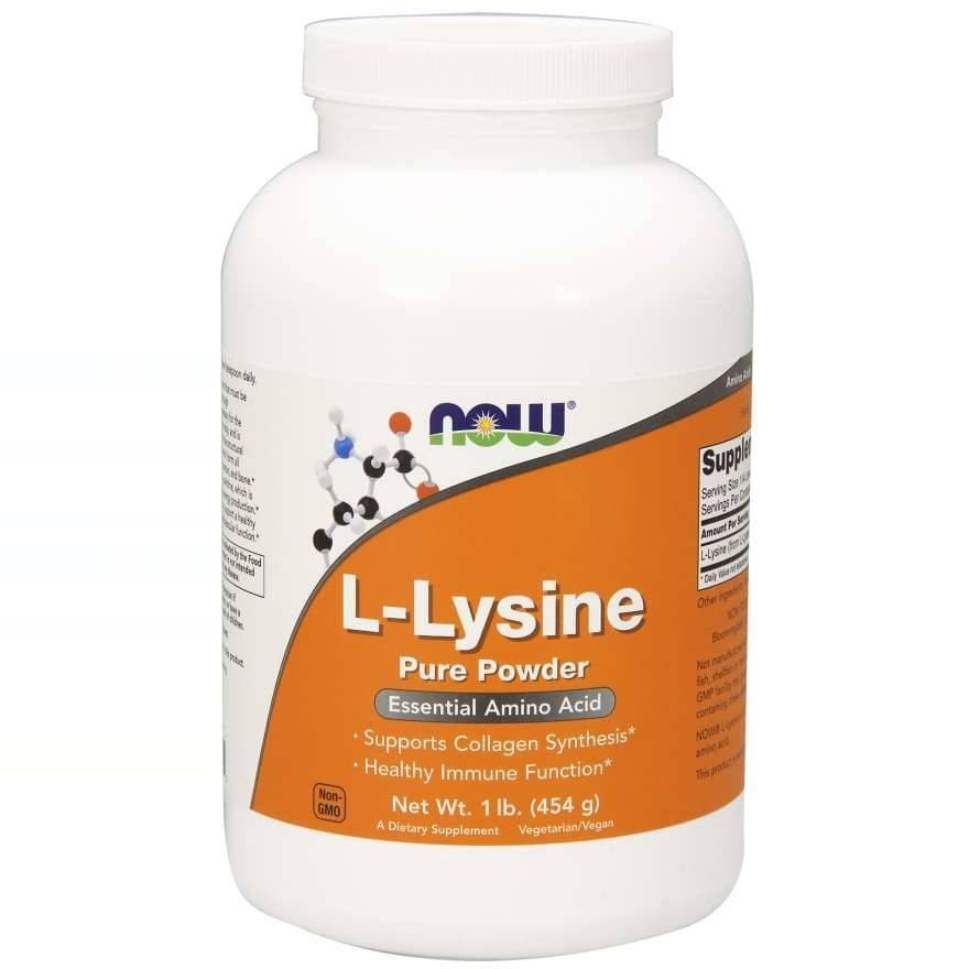 L - Lysin reines Pulver 454 g NOW FOODS