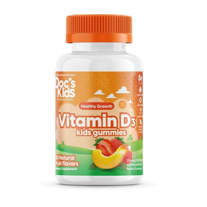 Vitamin D3 Gummibärchen für Kinder Vitamin D3 Gummibärchen für Kinder 60 Stk. DOCTOR'S BEST