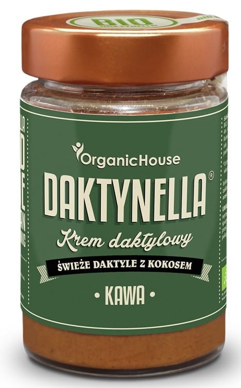 Bio Dattelkaffee Kaffee-Dattelcreme von Organic House in 190 g, cremige Textur mit Datteln und Kaffee, natürliche Bio-Qualität