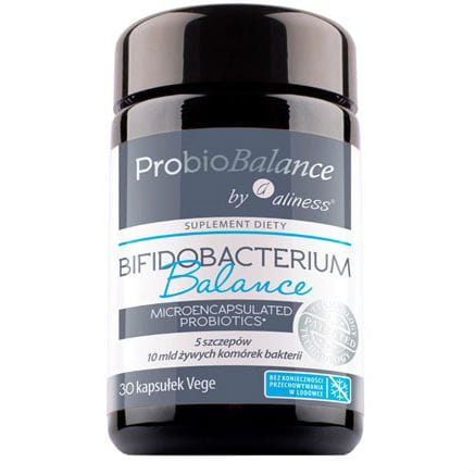 Bifidobacterium balance Probiobalance mikroverkapseltes Probiotikum 5 Stämme 10 Milliarden Bakterien 30 Kapseln ALINESS
