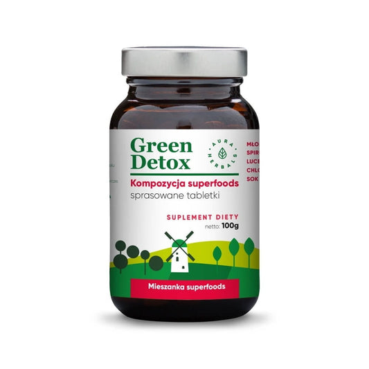 Grüne Detox-Superfood-Tabletten von AURA HERBALS, 75 Stück, natürliche Nahrungsergänzung für Entgiftung und Wohlbefinden